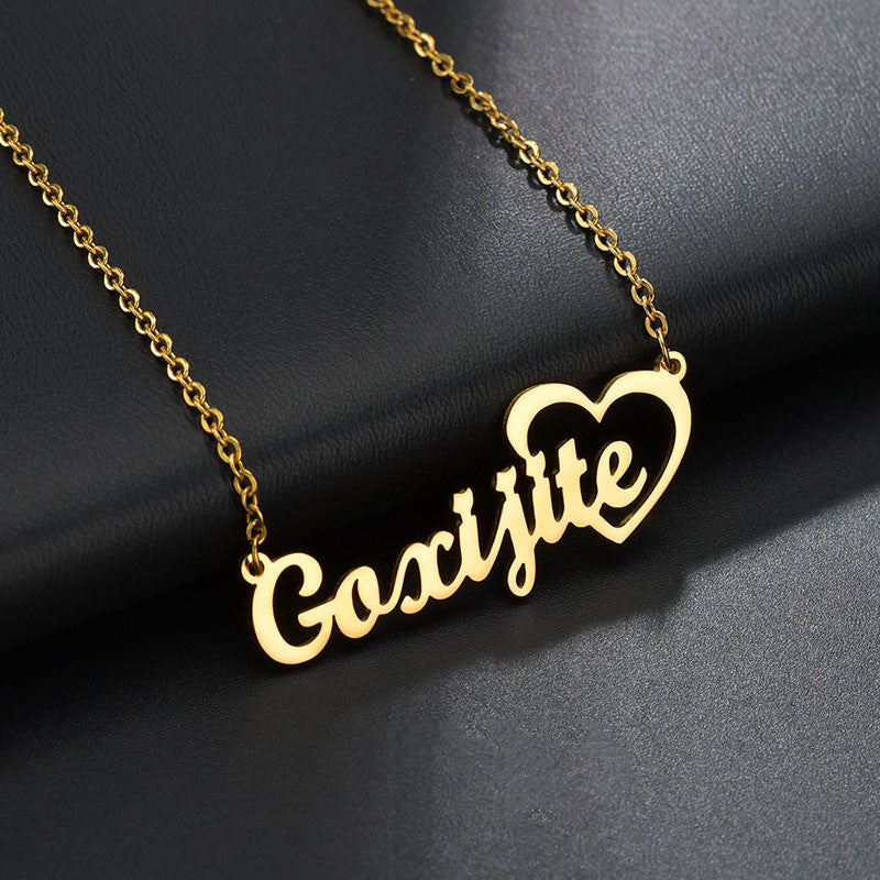 English Letter Pendant Clavicle Chain Female Exquisite Holiday Gift