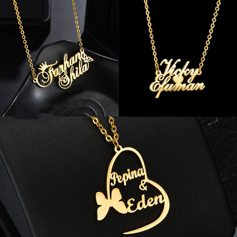 English Letter Pendant Clavicle Chain Female Exquisite Holiday Gift