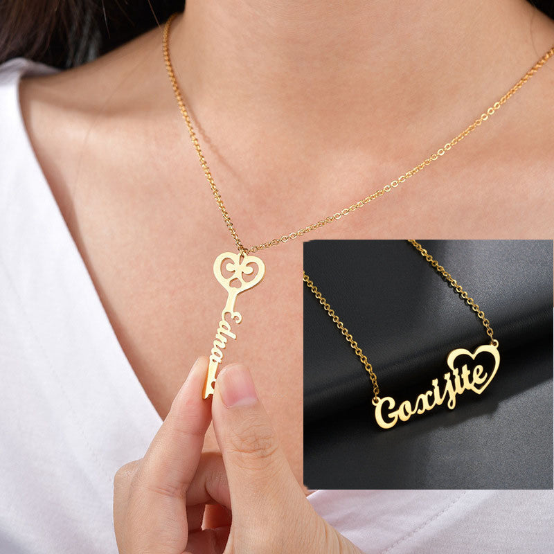 English Letter Pendant Clavicle Chain Female Exquisite Holiday Gift