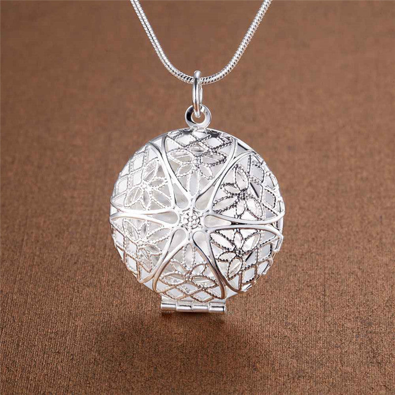 Silver Plated Jewelry Wholesale Pendants Peach Heart Necklace Jewelry Necklace Accessories