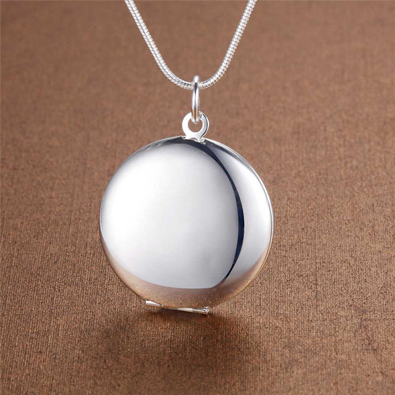 Silver Plated Jewelry Wholesale Pendants Peach Heart Necklace Jewelry Necklace Accessories