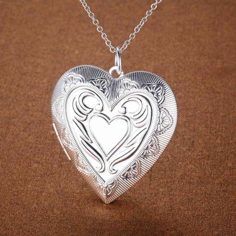 Silver Plated Jewelry Wholesale Pendants Peach Heart Necklace Jewelry Necklace Accessories