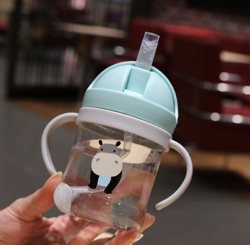Children'S Water Cups With Straws, Drop-Proof Baby Straw Cups, Leak-Proof And Choking-Proof Drinking Cups, Baby Duckbill Cups