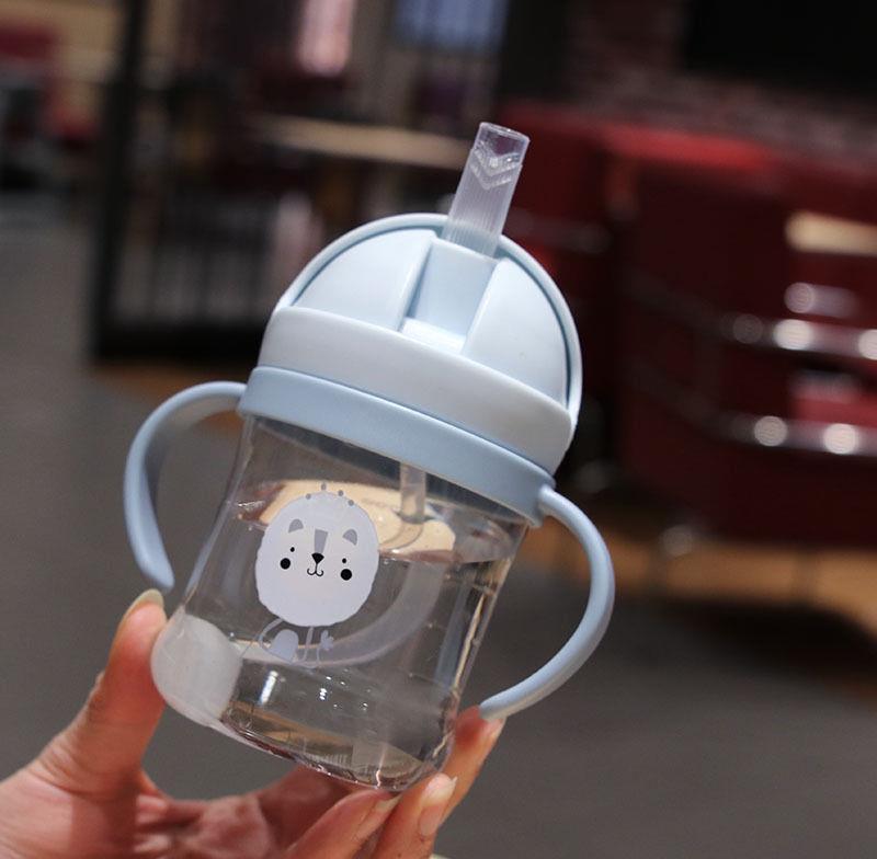 Children'S Water Cups With Straws, Drop-Proof Baby Straw Cups, Leak-Proof And Choking-Proof Drinking Cups, Baby Duckbill Cups