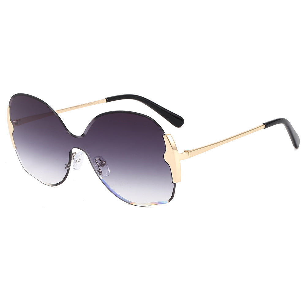 New Glasses Women Net Red Cut-edge Sunglasses Women