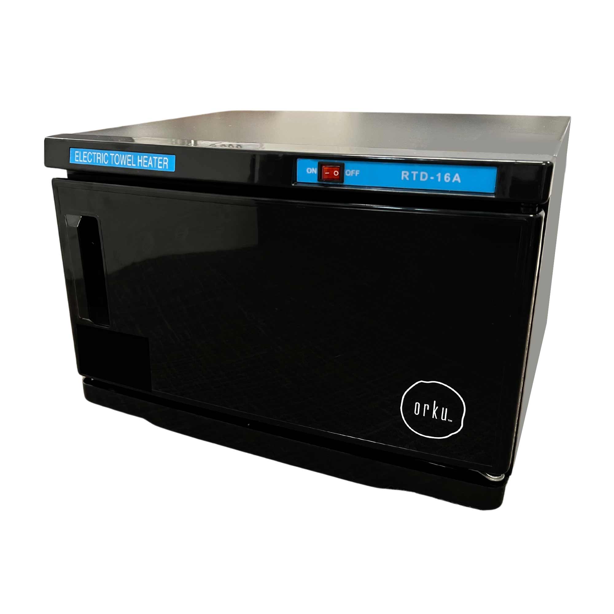 16L Black UV Electric Towel Warmer Steriliser Cabinet Beauty Spa Heat Sanitiser-0