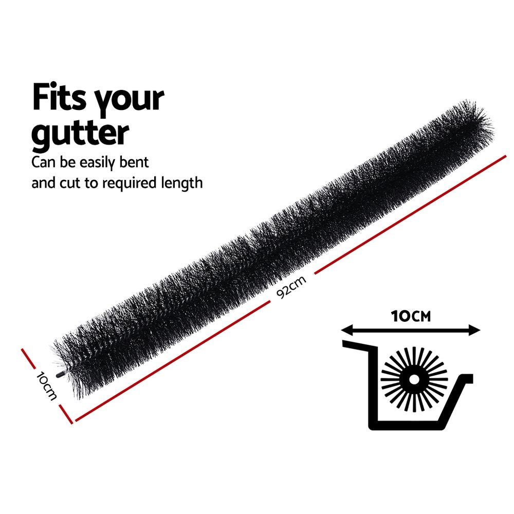 18 Pcs Gutter Brush Guard 100mm X 16.5m Length Leaf Twigs Filter Home Garden-1