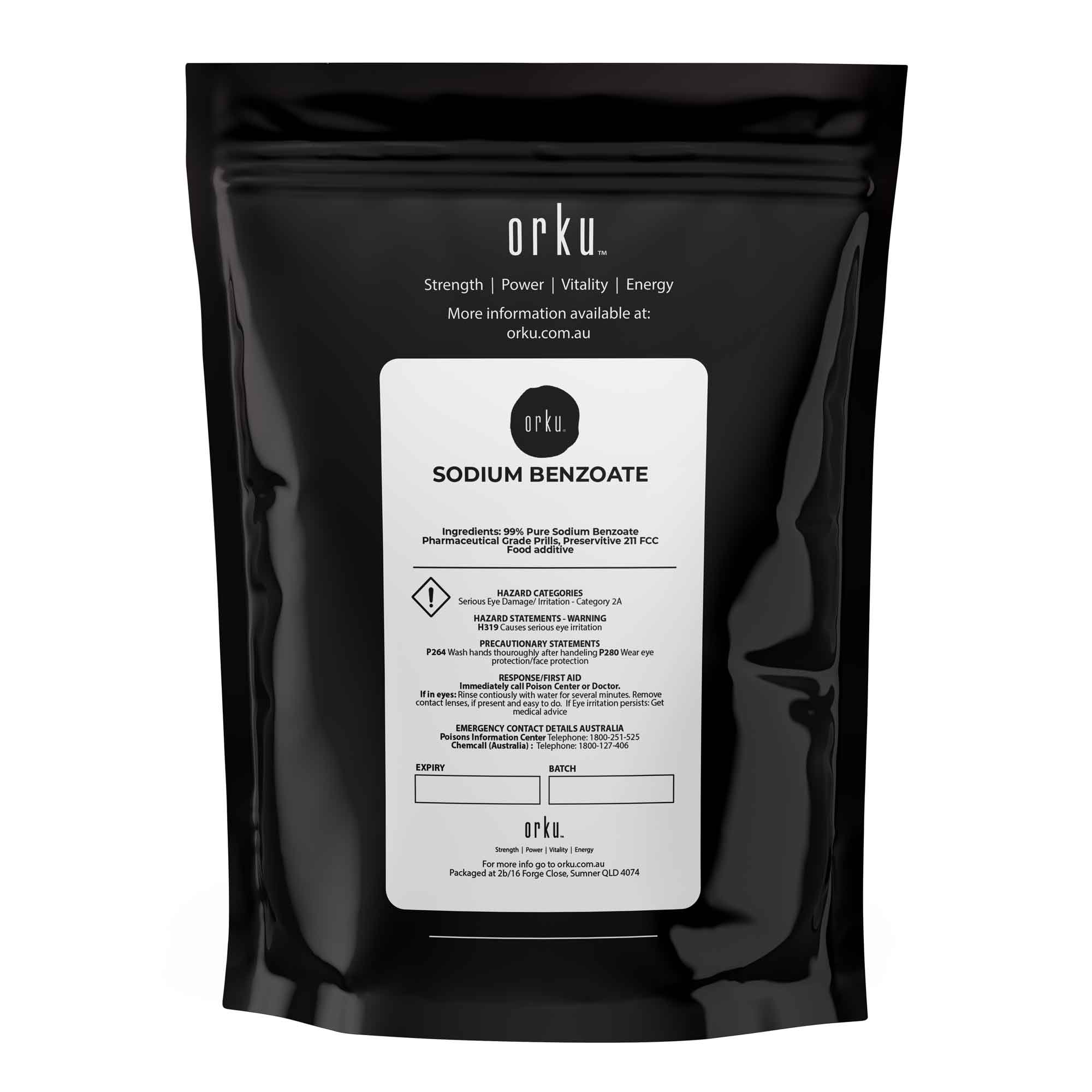 1Kg Sodium Benzoate Powder - Preservative 211 Pharmaceutical Grade FCC Prills-1
