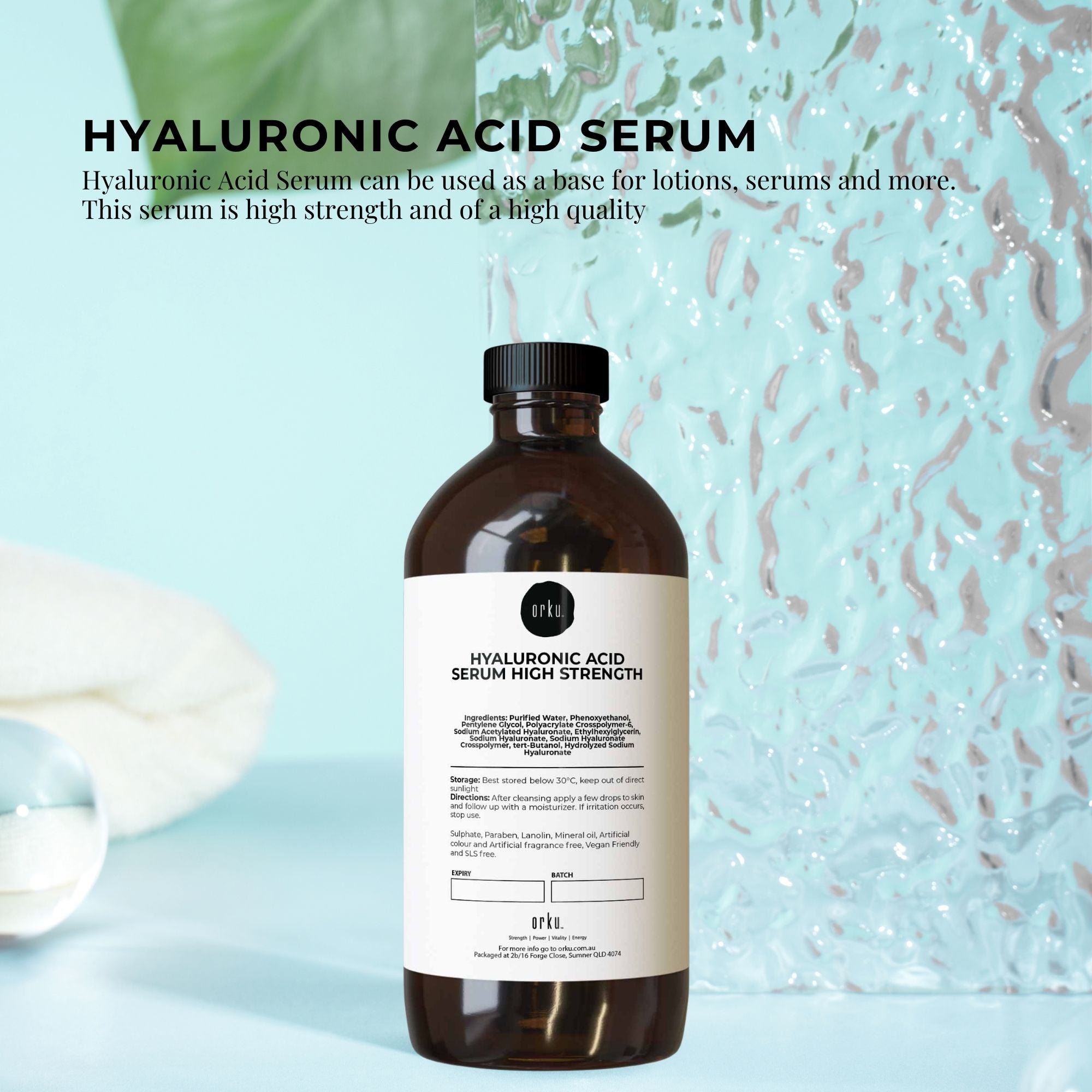 1L Hyaluronic Acid Serum - High Strength Bulk Cosmetic Face Skin Care-1