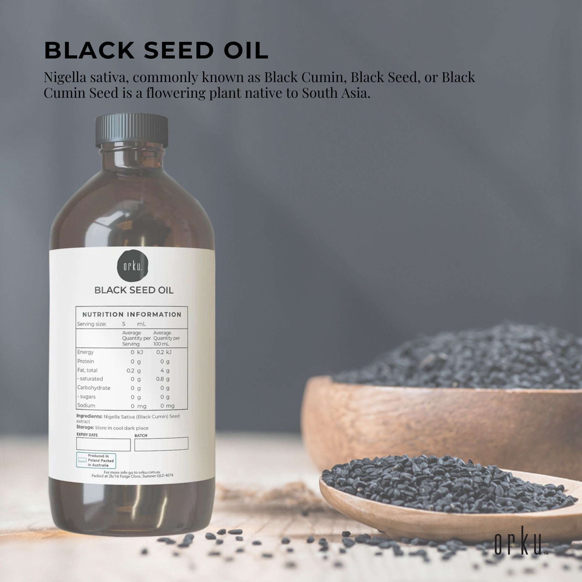1L Pure Black Seed Oil - 100% Ethiopian Nigella Sativa Cumin Cold Pressed-1