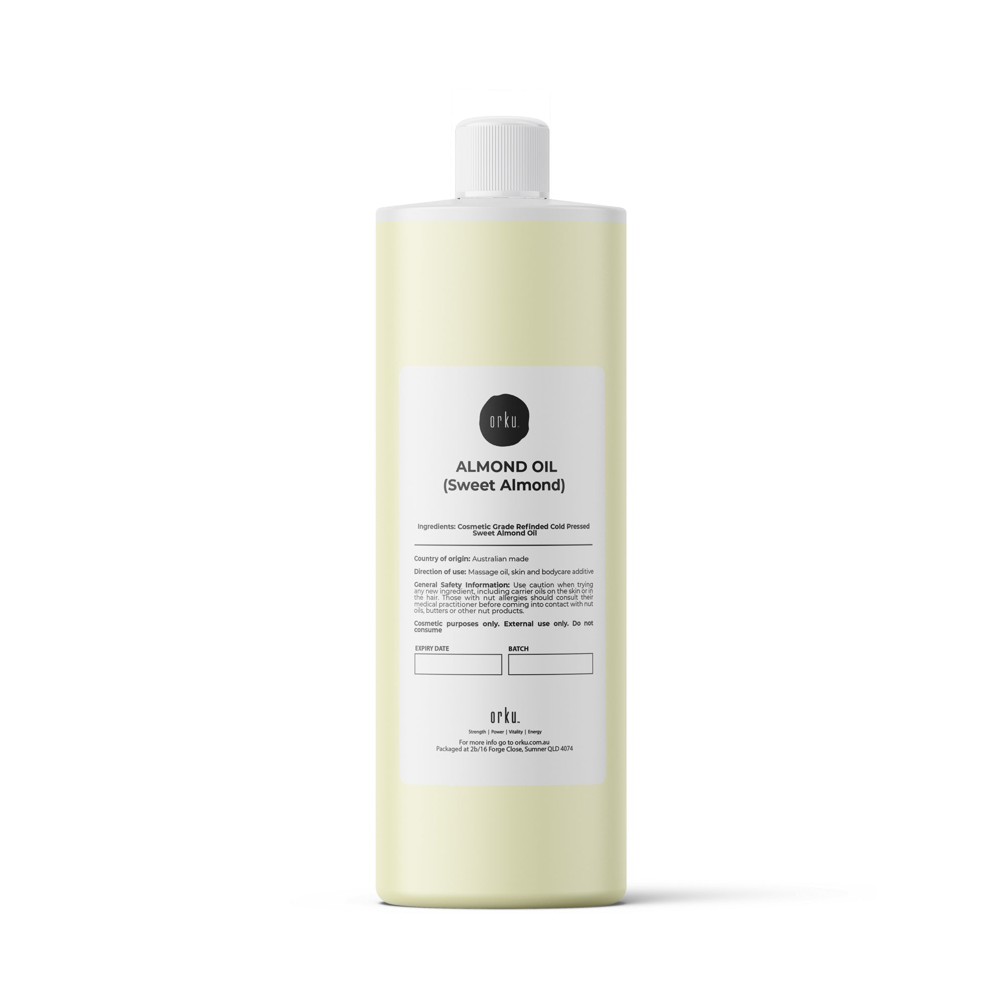 1L Sweet Almond Oil Refined Cosmetic Grade 100% Pure - Skin Face Hair Massage-0