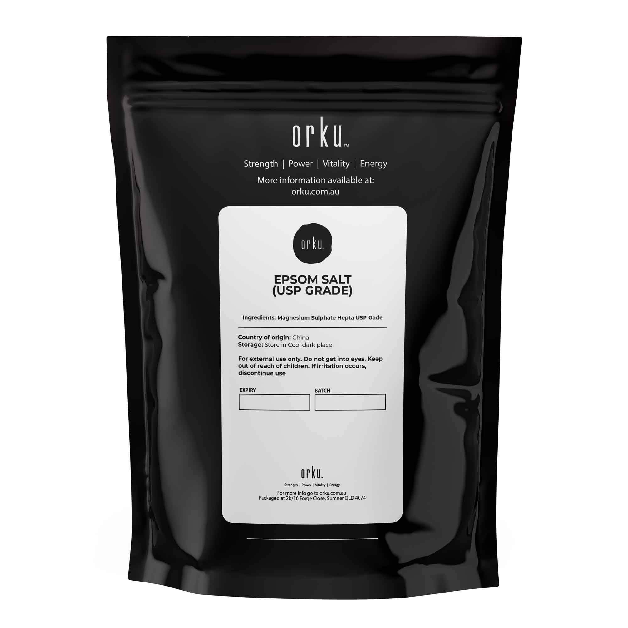 1kg USP Epsom Salt Pharmaceutical Grade - Magnesium Sulfate Body Bath Salts-1