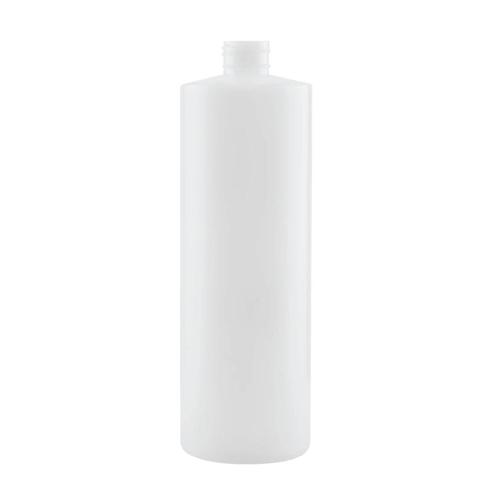 1x 250ml Clear HDPE Round Bottle + 28/410 Caps - Empty Plastic Food Storage-1