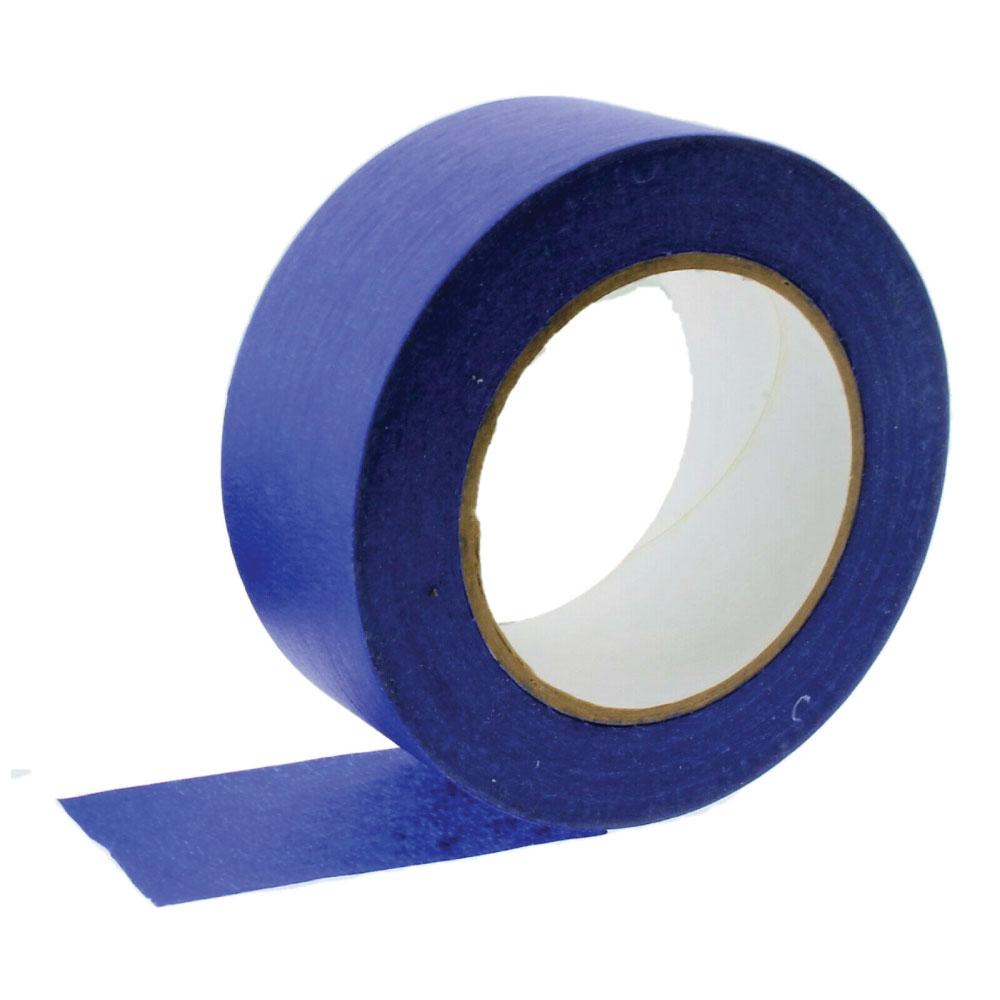 1x Blue Masking Tape 48mmx50m UV Resistant Painters Painting Outdoor Adhesive-0