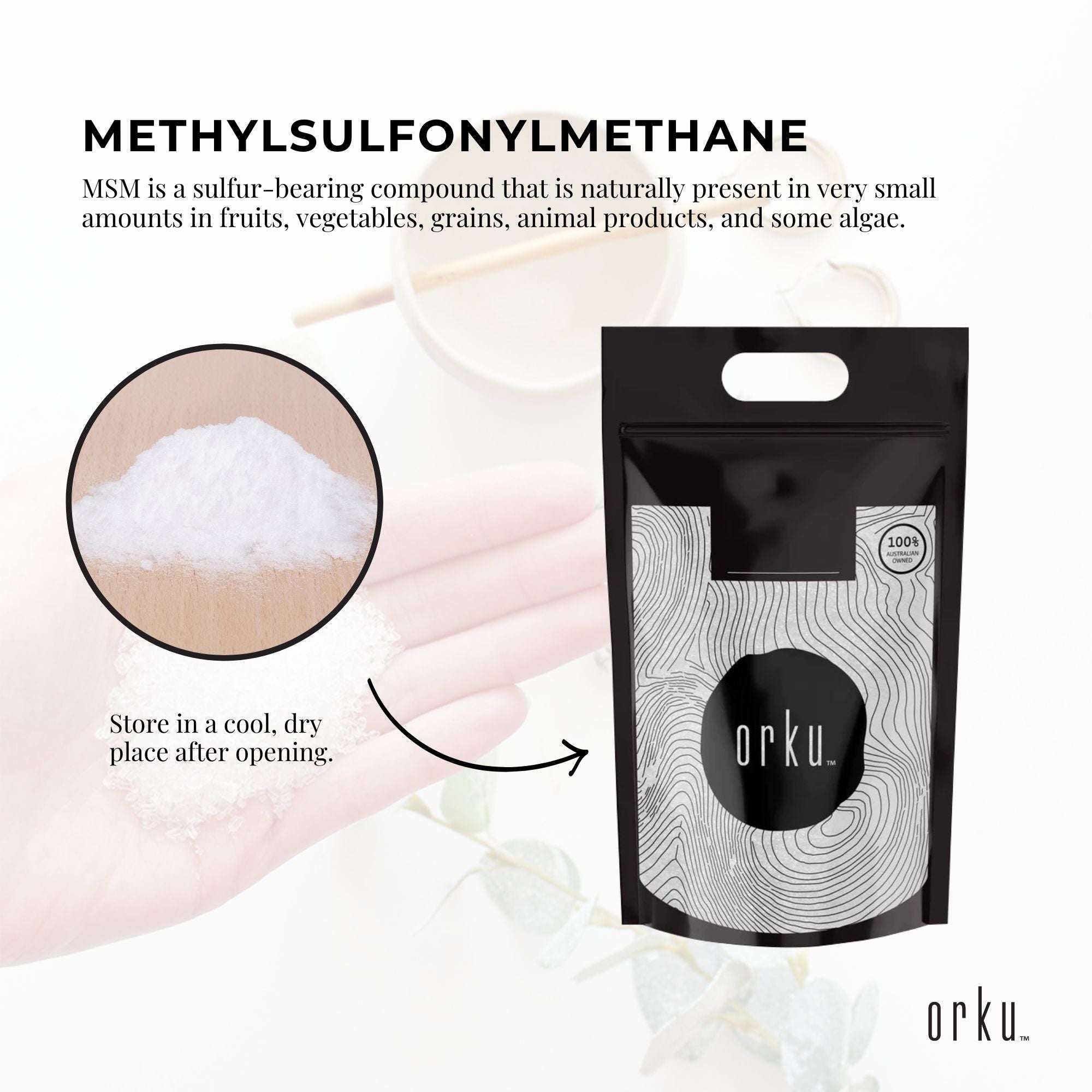 20Kg MSM Powder or Crystals Tub - 99% Pure Methylsulfonylmethane Dimethyl Sulfone-4
