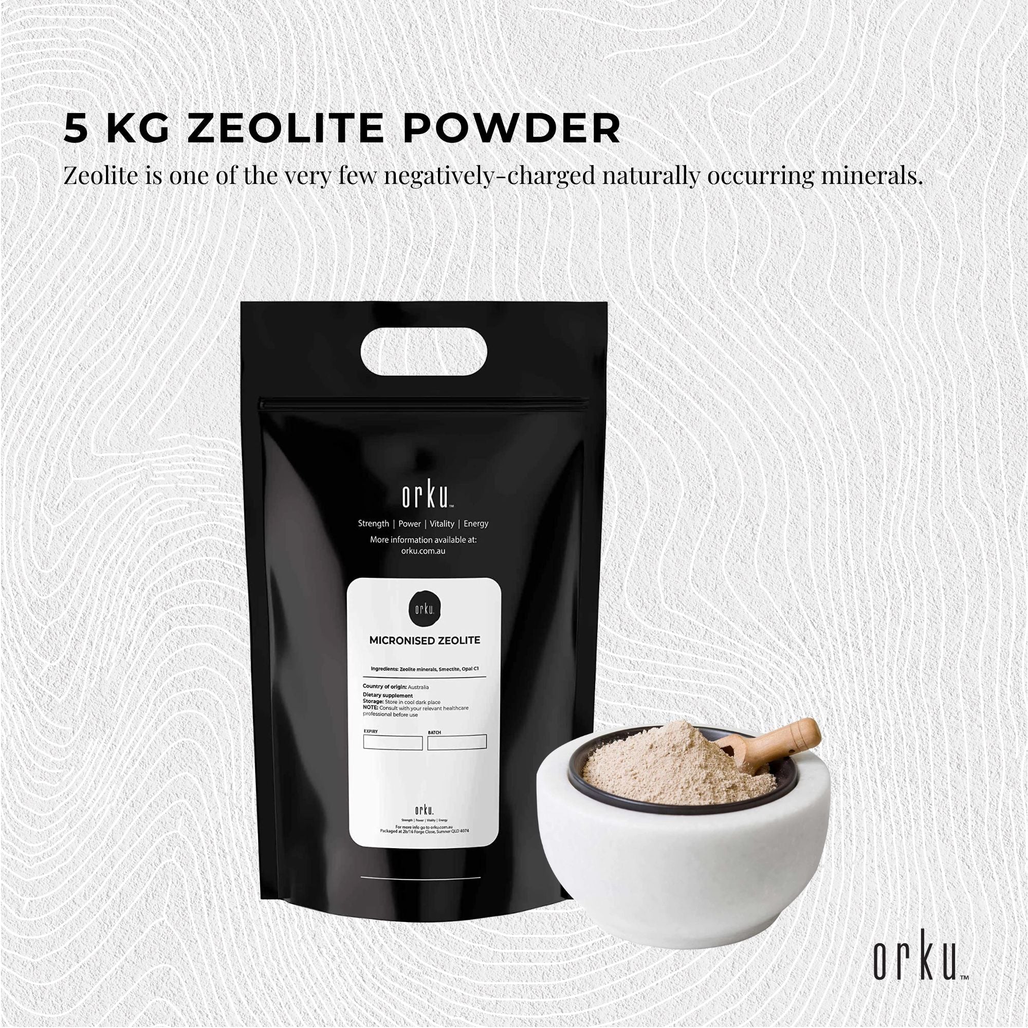 20Kg Pure Micronised Zeolite Powder Supplement Micronized Volcamin-3