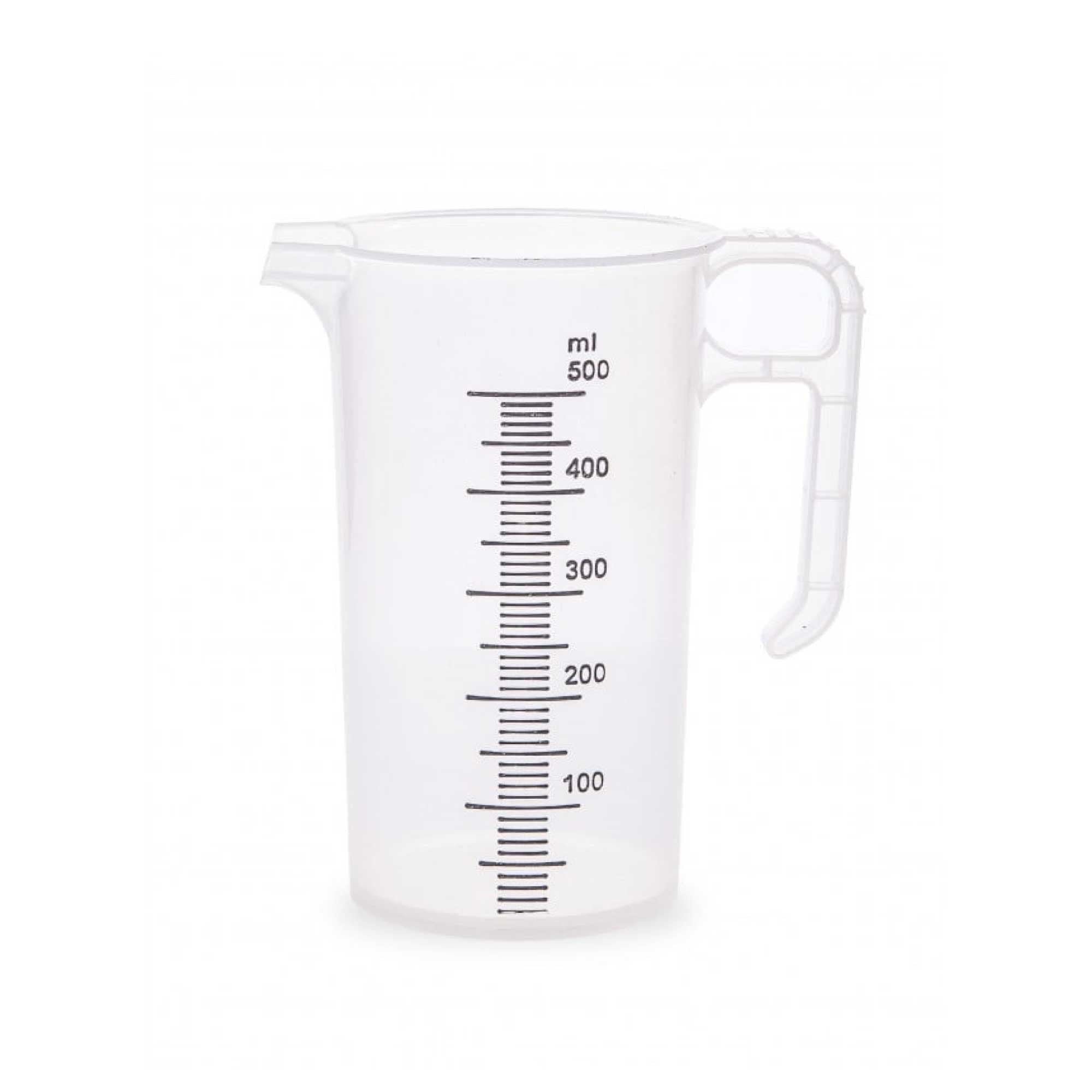 20x 500ml Measuring Jug Strong Clear Plastic Propylene BPA 5 Food Grade Pro-Jug-1