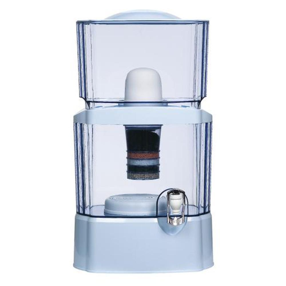 24L Benchtop 8 Stage Water Filter - Ceramic Carbon Mineral Stone Silica Purifier-0