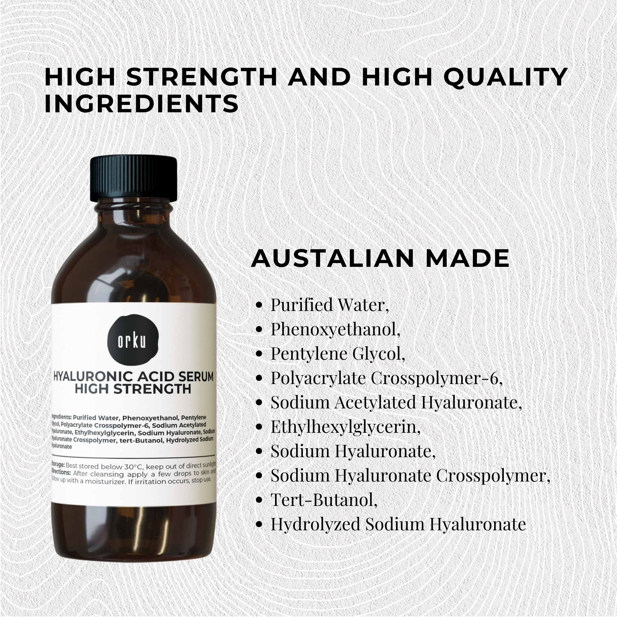 250ml Hyaluronic Acid Serum - High Strength Bulk Cosmetic Face Skin Care-3