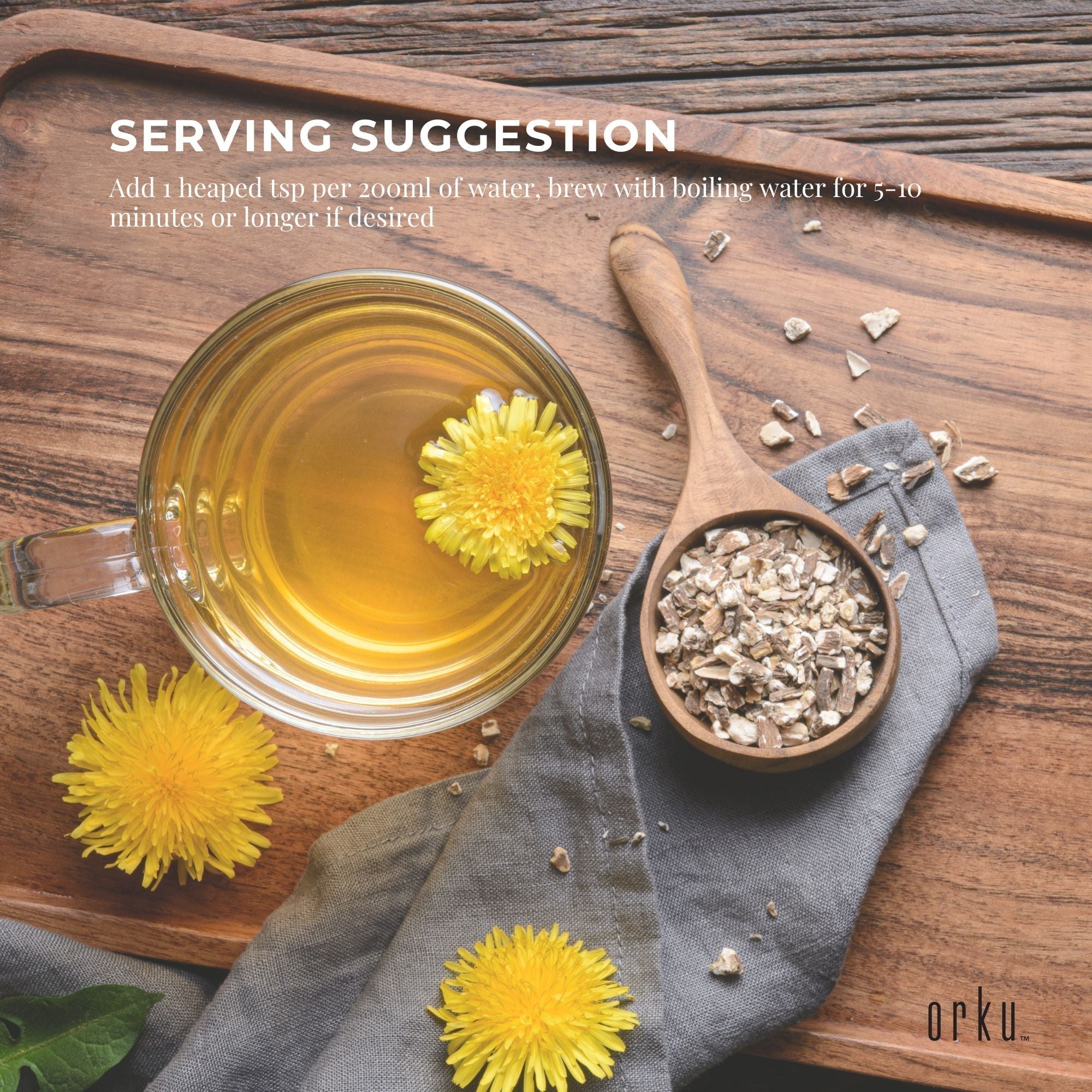 25g Organic Dandelion Root - Dried Raw Herbal Tea Supplement-6