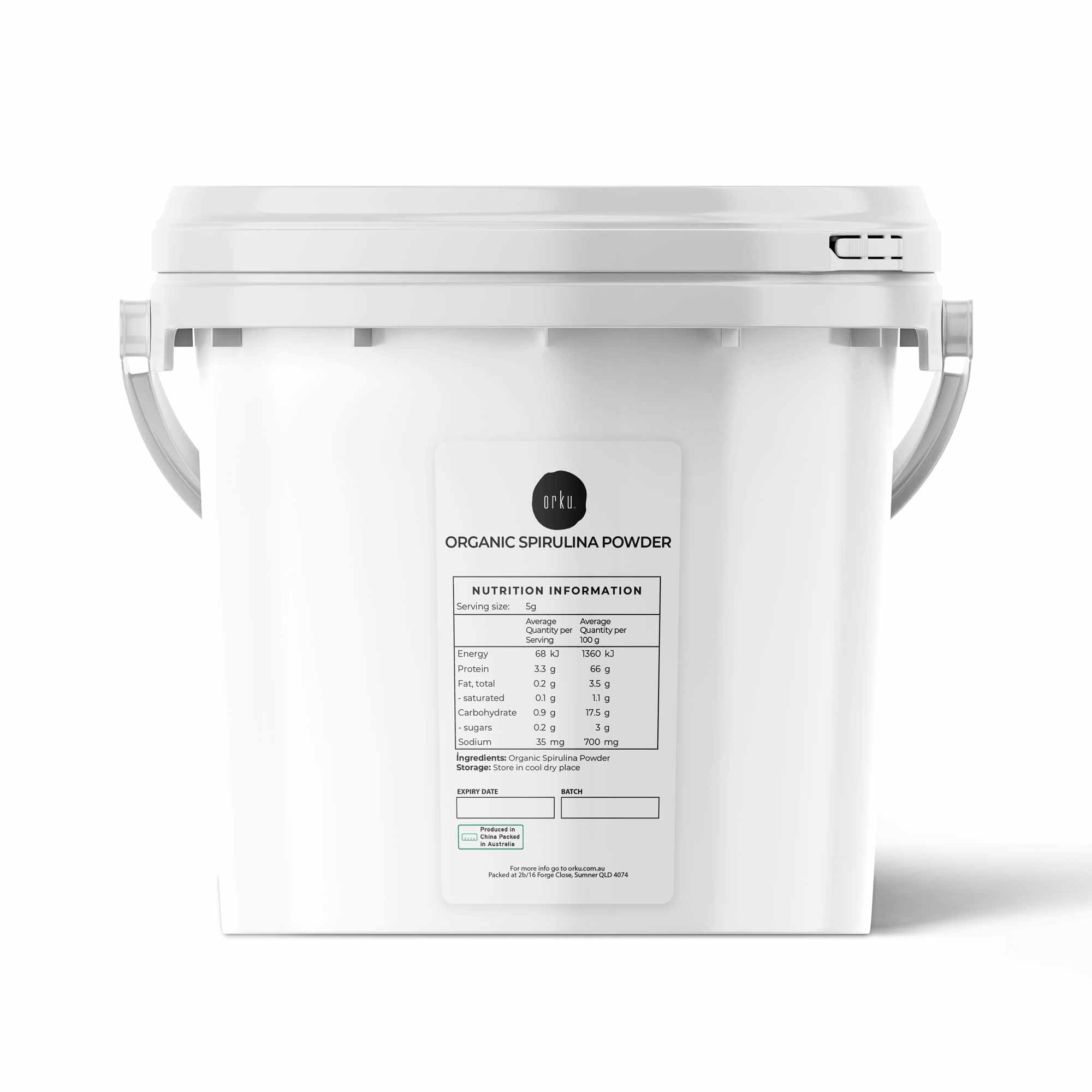 2Kg Organic Spirulina Powder Tub Bucket - Supplement Arthrospira Platensis Food-0