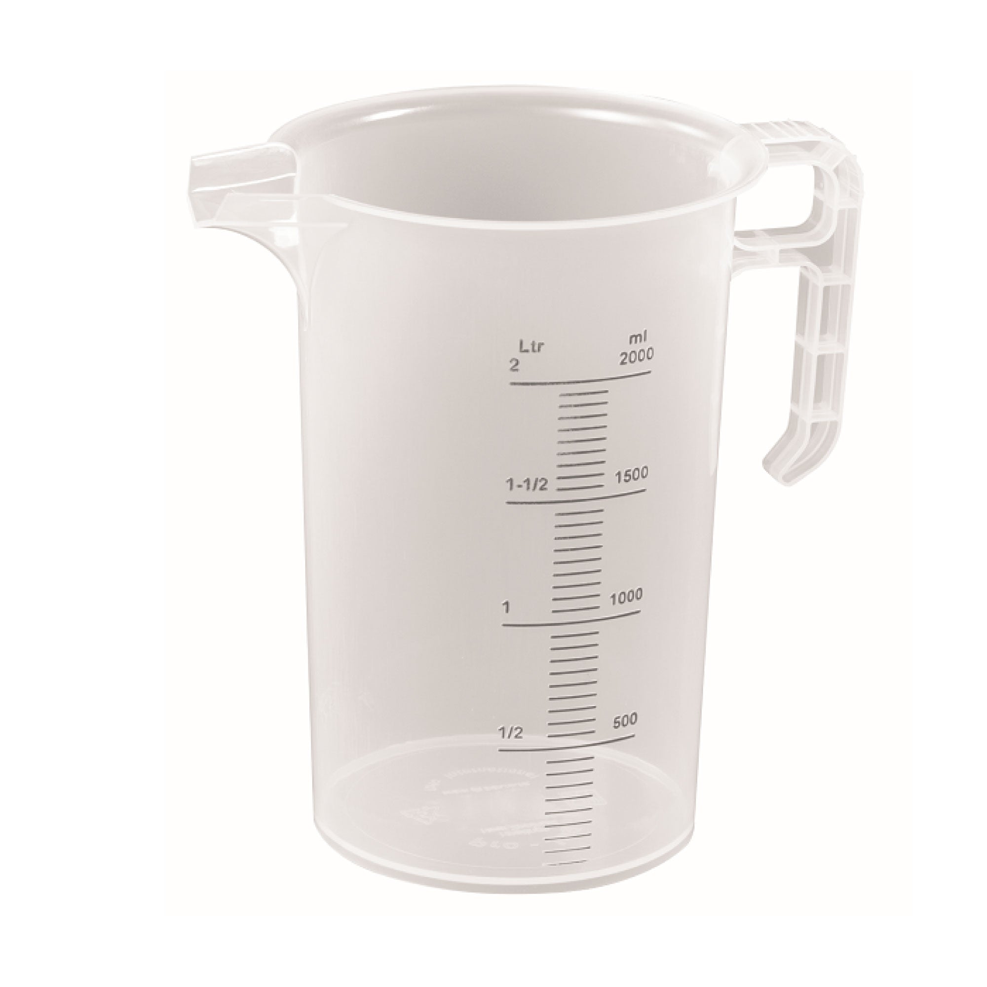 2L Measuring Jug Heavy Duty Clear Plastic Propylene Food Grade BPA 5 Pro-Jug-1