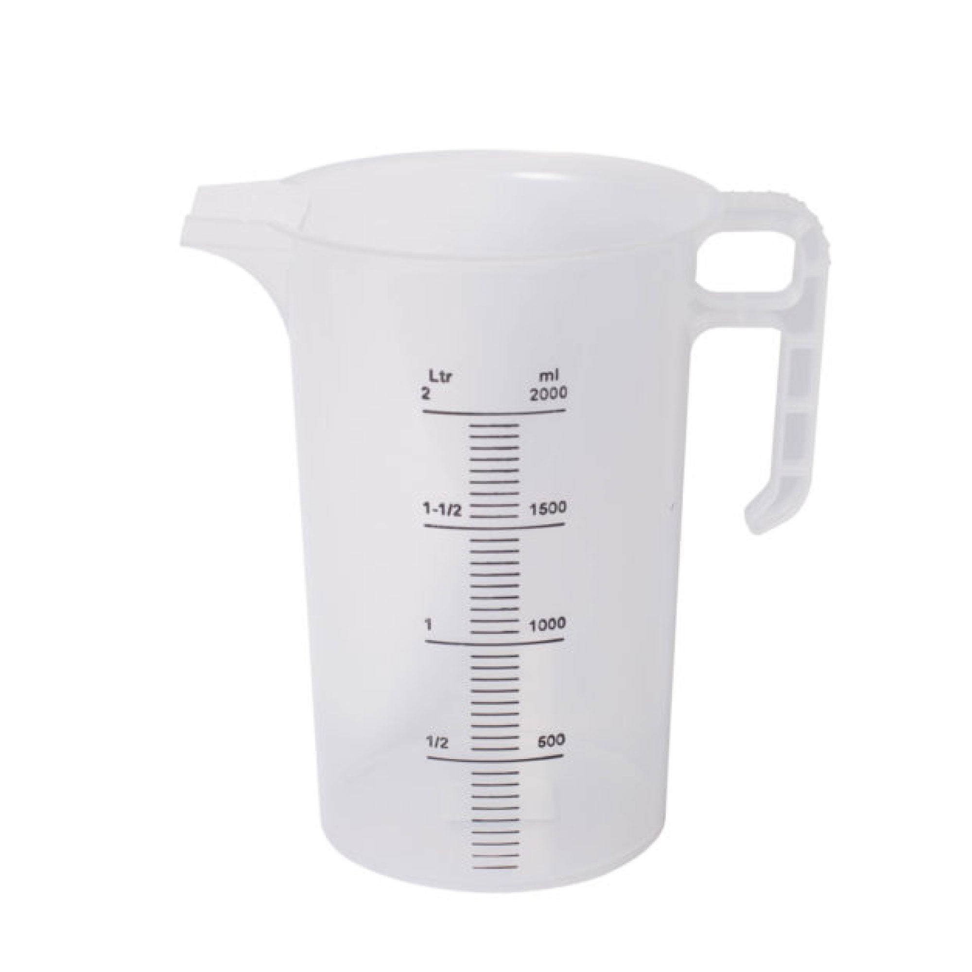 2L Measuring Jug Heavy Duty Clear Plastic Propylene Food Grade BPA 5 Pro-Jug-0