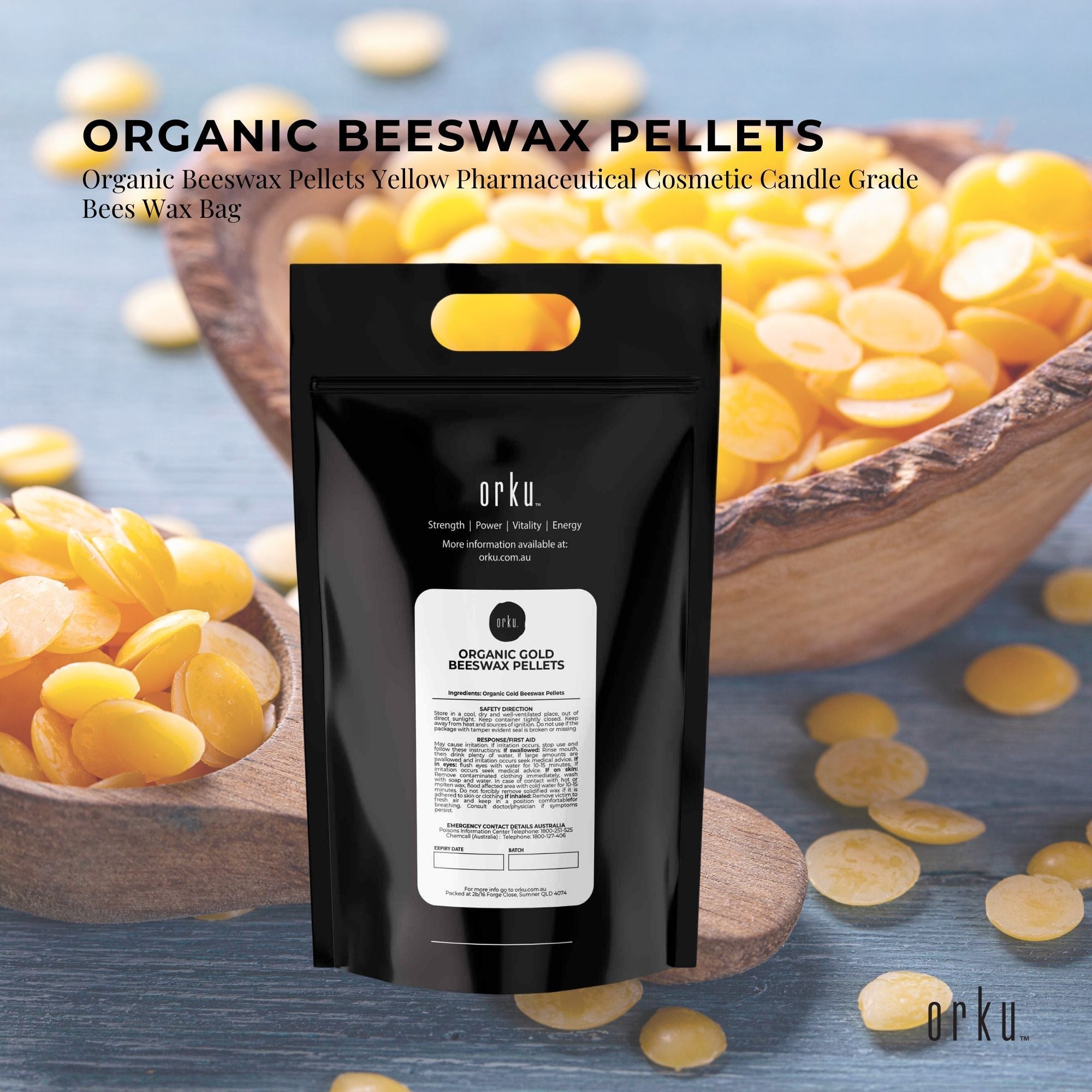 2kg Organic Beeswax Pellets Yellow Pharmaceutical Cosmetic Candle Bees Wax-4