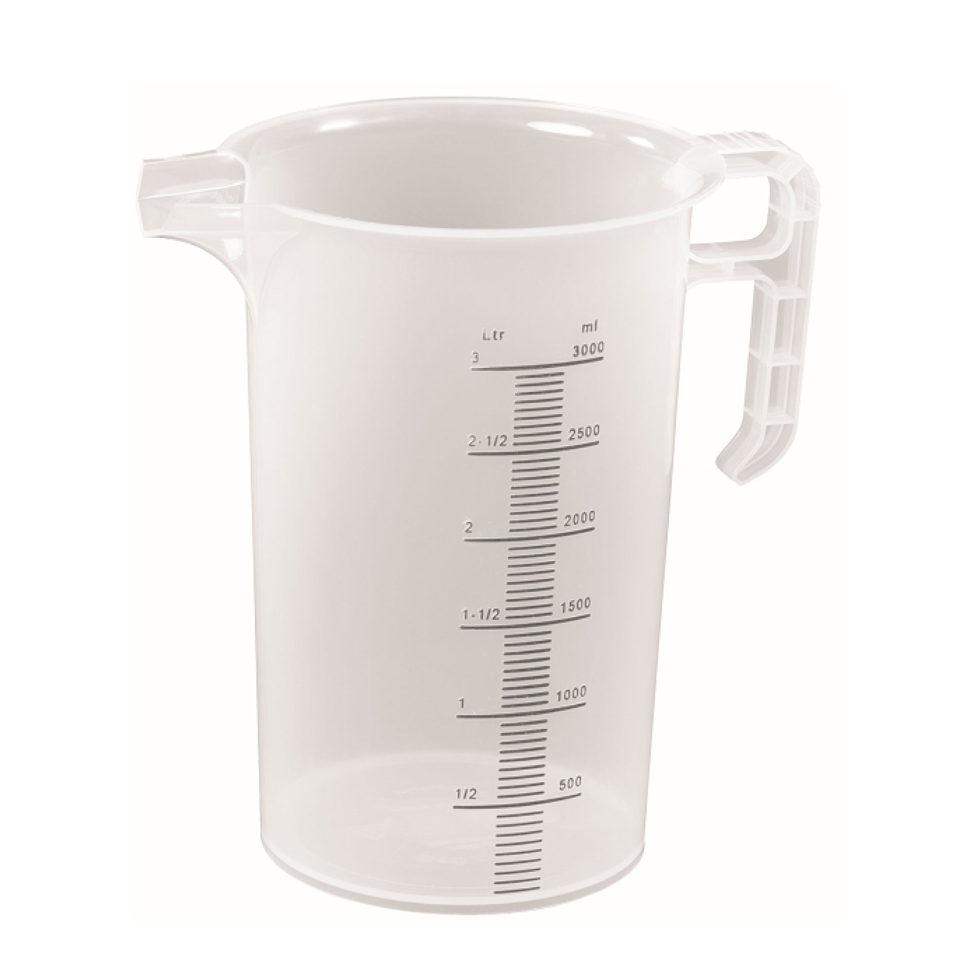 3L Measuring Jug Heavy Duty Clear Plastic Propylene Food Grade BPA 5 Pro-Jug-1