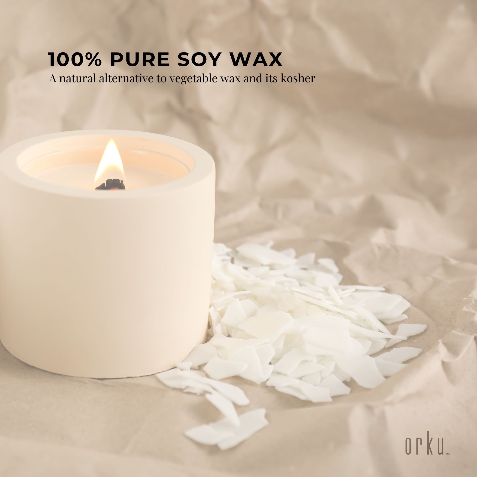 400g Golden 464 Soy Wax Flakes Bucket - 100% Pure Natural DIY Candle Melts Chips-3