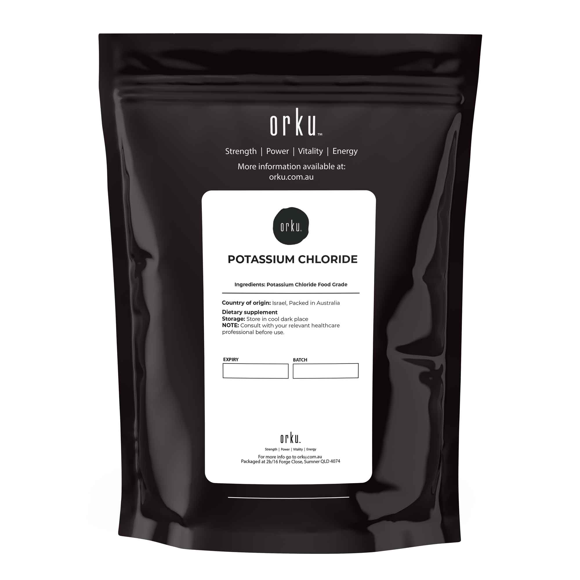 400g Potassium Chloride Powder - Pure E508 Food Grade Salt Substitute Supplement-1