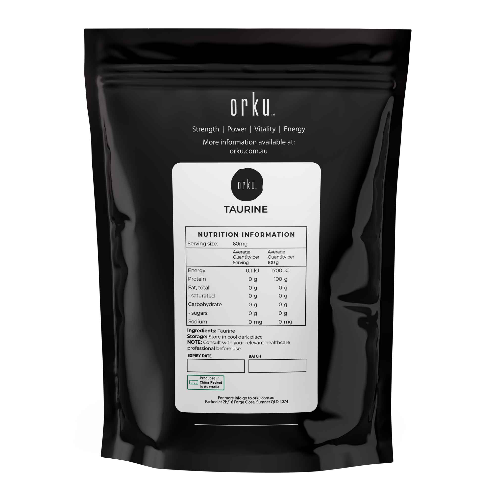 400g Taurine Powder - Pure Amino Acid Food Grade L-Taurine Vitamin Supplement-1