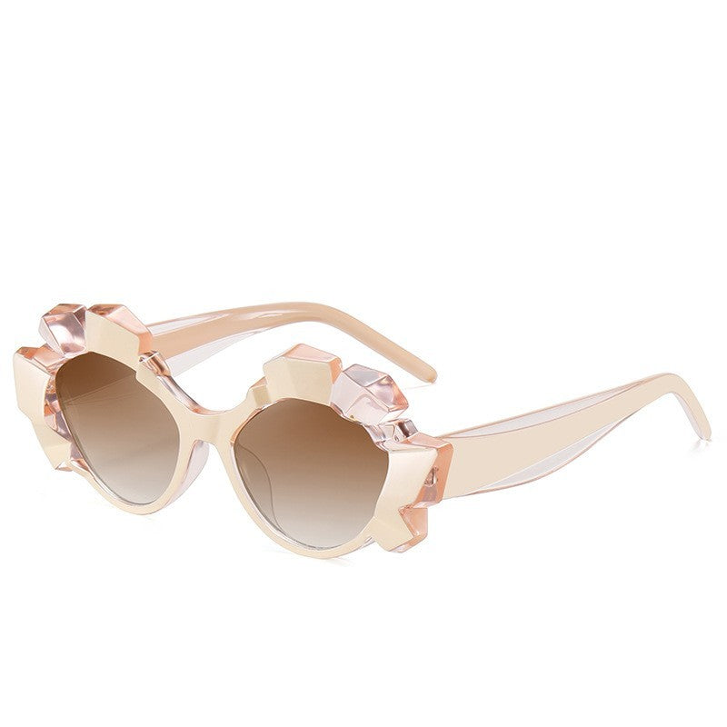 Personalized Trendy Sunglasses Special-shaped Frame UV Protection Glasses