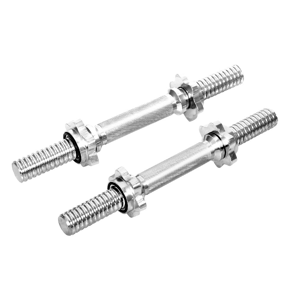 45cm Dumbbell Bar Solid Steel Pair Gym Home Exercise Fitness 150KG Capacity-0