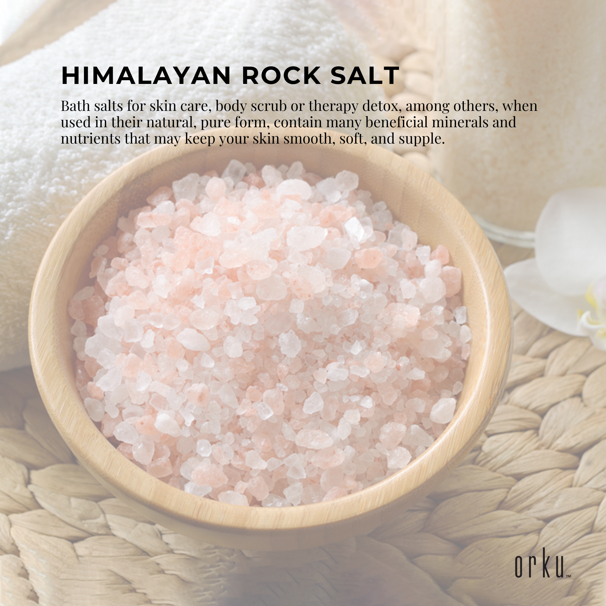 500g Pink Himalayan Bath Salts - Natural Crystal Rocks - Spa Therapy Body Scrub-8