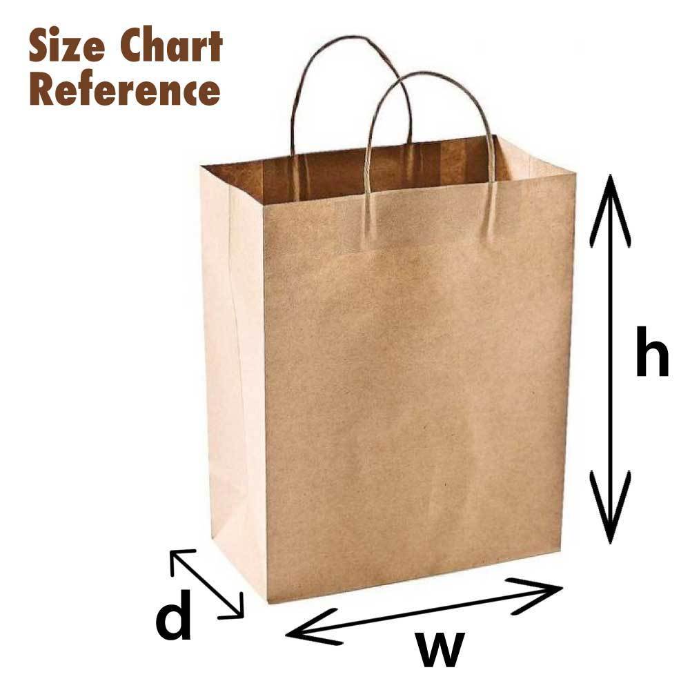 50x Brown Paper Bags - Kraft Eco Recyclable Reusable Gift Carry Shopping Retail-1