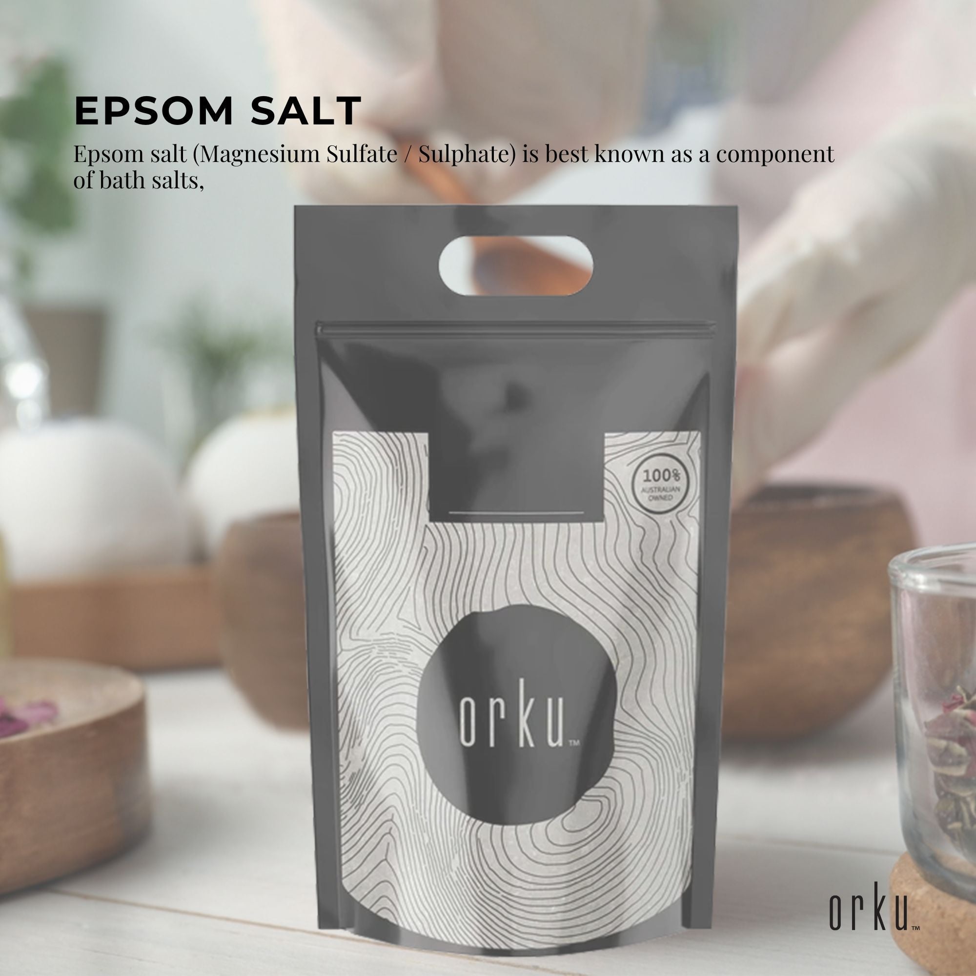 5Kg Epsom Salt - Magnesium Sulphate Bath Salts For Skin Body Baths Sulfate-3