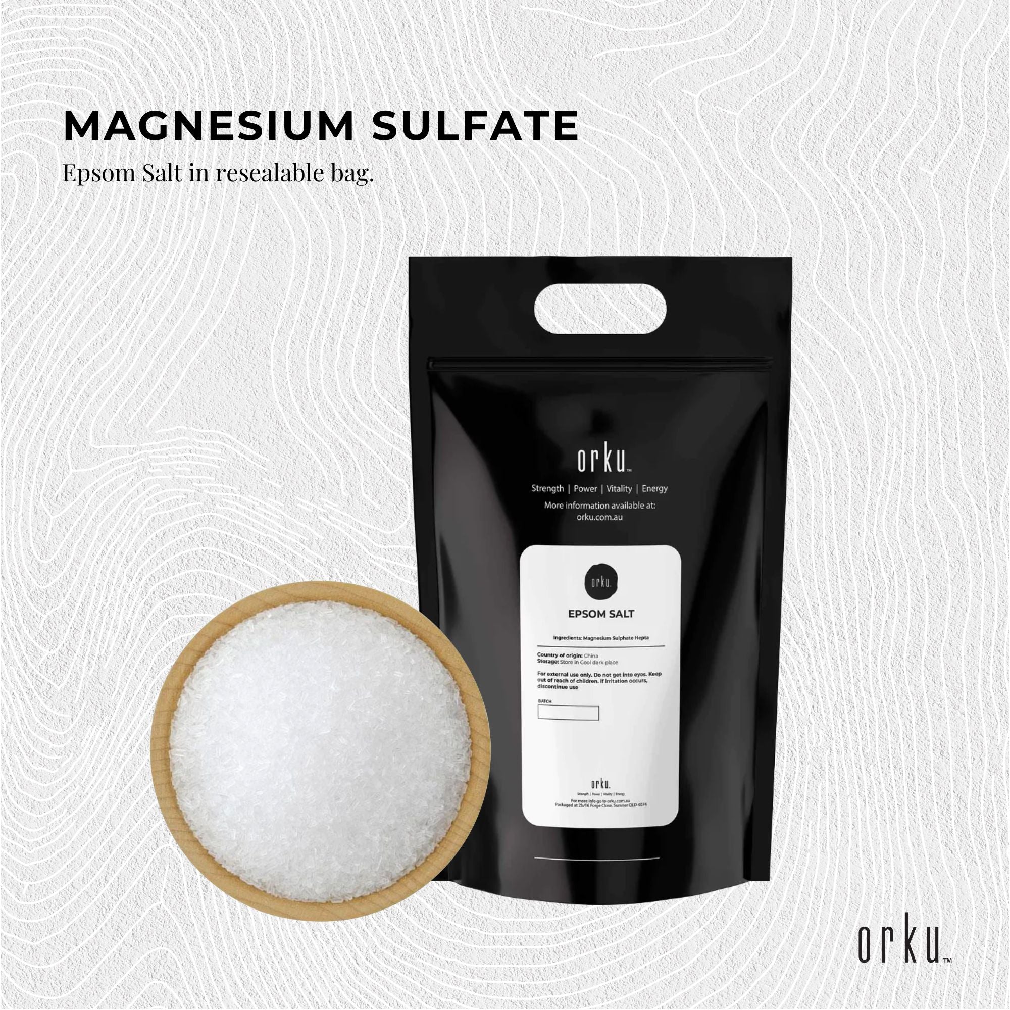 5Kg Epsom Salt - Magnesium Sulphate Bath Salts For Skin Body Baths Sulfate-4