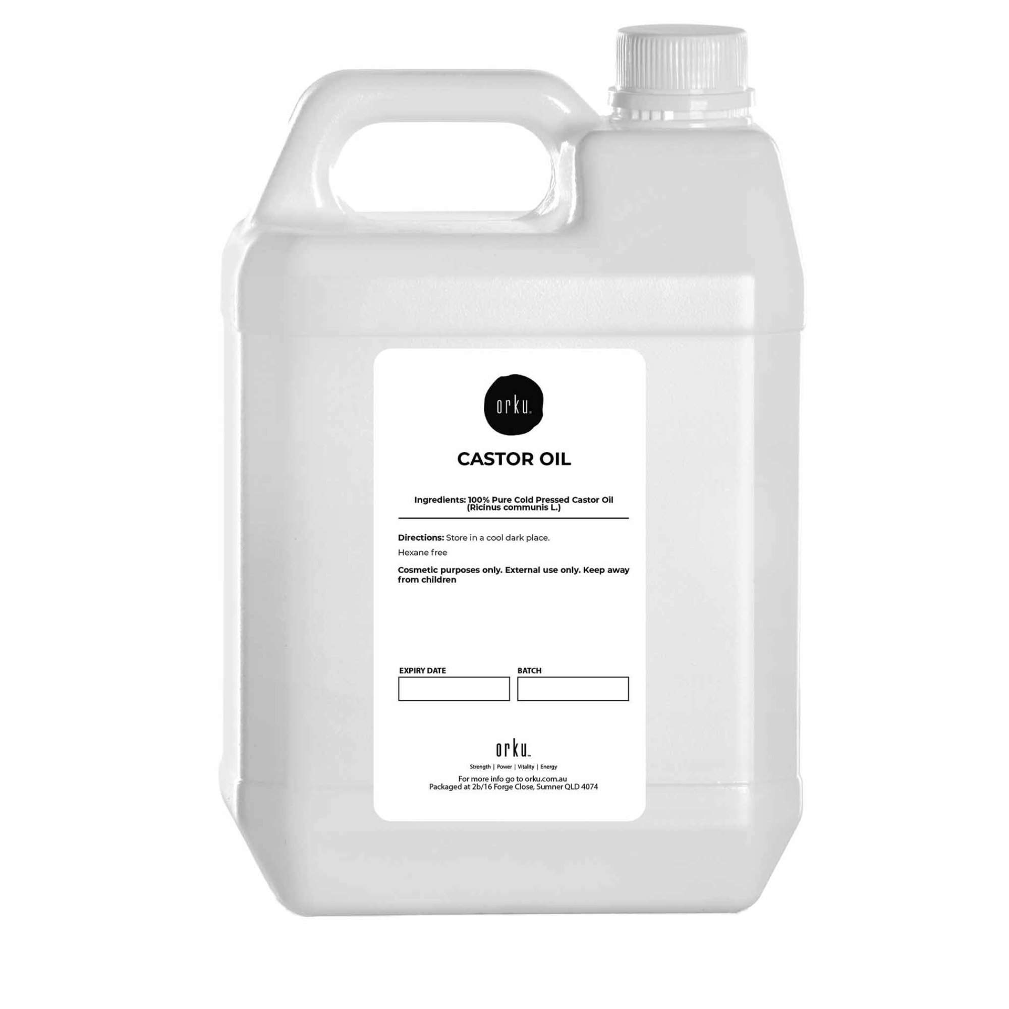 5L Castor Oil - Hexane Free Cold Pressed Skin Hair Care-1