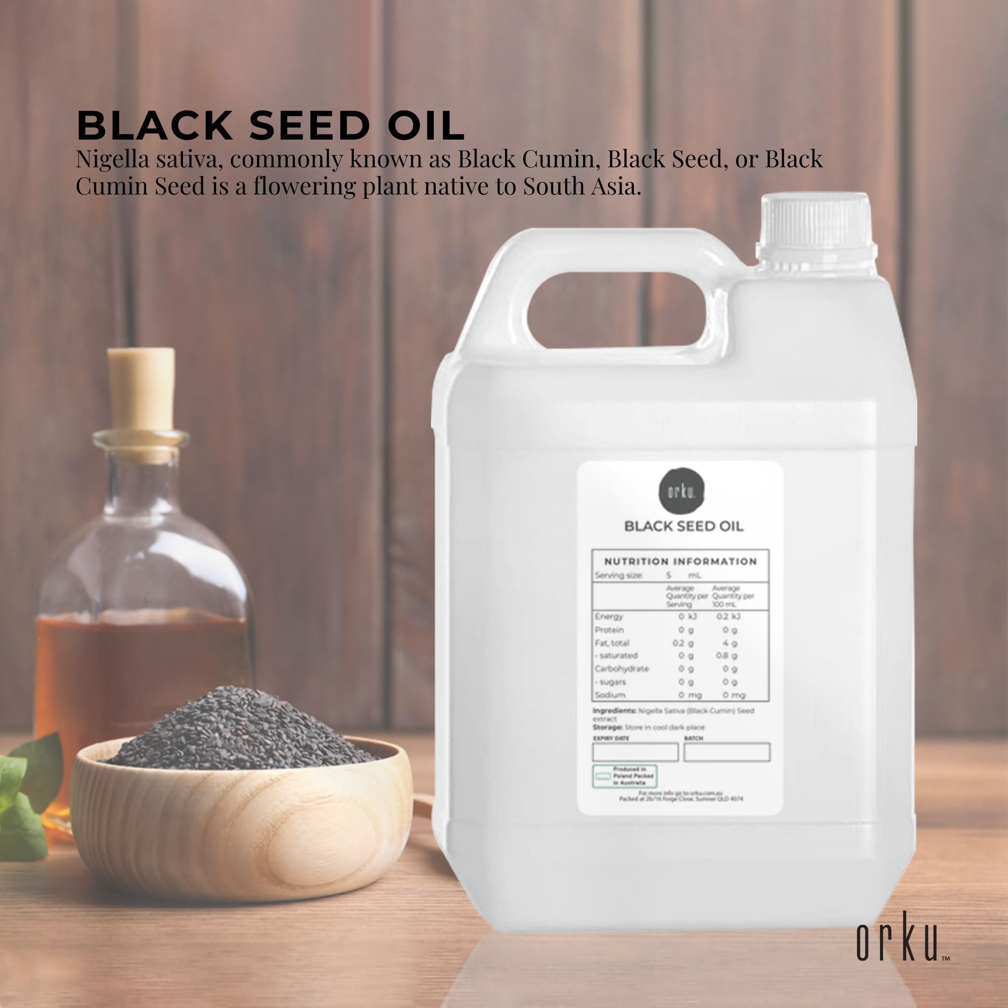 5L Pure Black Seed Oil - 100% Ethiopian Nigella Sativa Cumin Cold Pressed-1