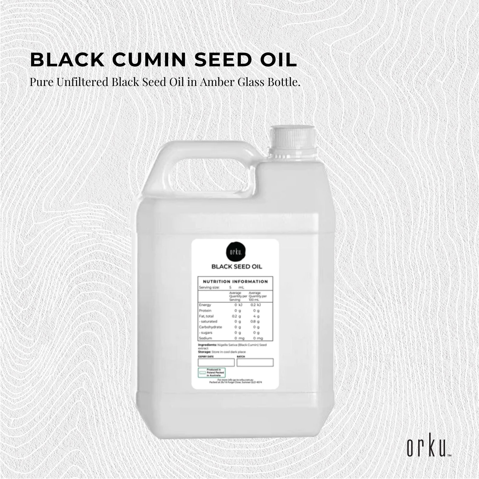 5L Pure Black Seed Oil - 100% Ethiopian Nigella Sativa Cumin Cold Pressed-2