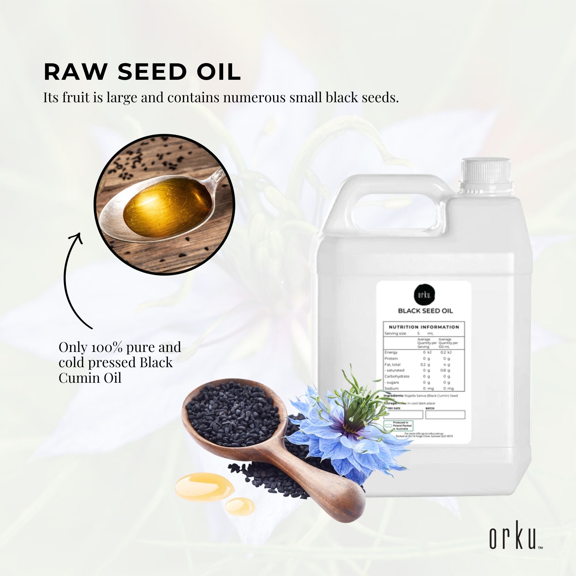 5L Pure Black Seed Oil - 100% Ethiopian Nigella Sativa Cumin Cold Pressed-3