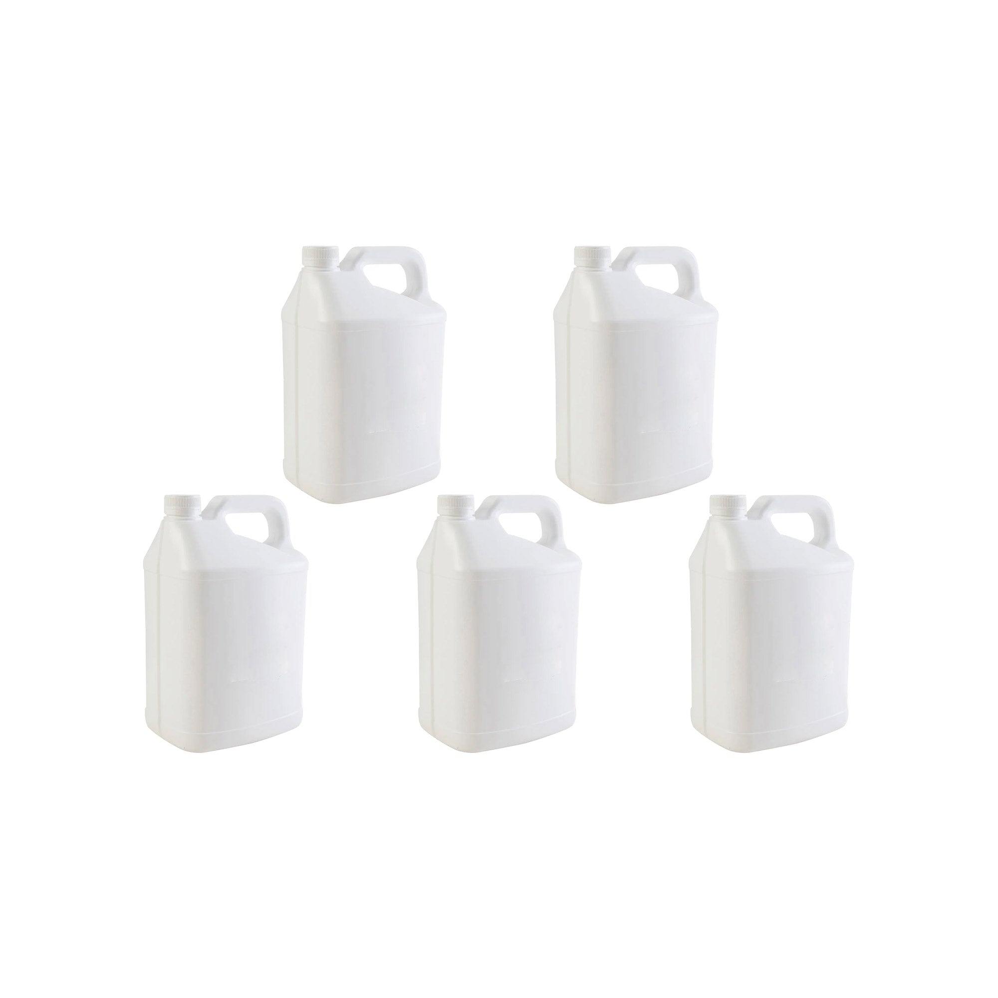 5L White HDPE Plastic Bottles + Tamper Tel Caps - Dangerous Goods Jerry Can-1