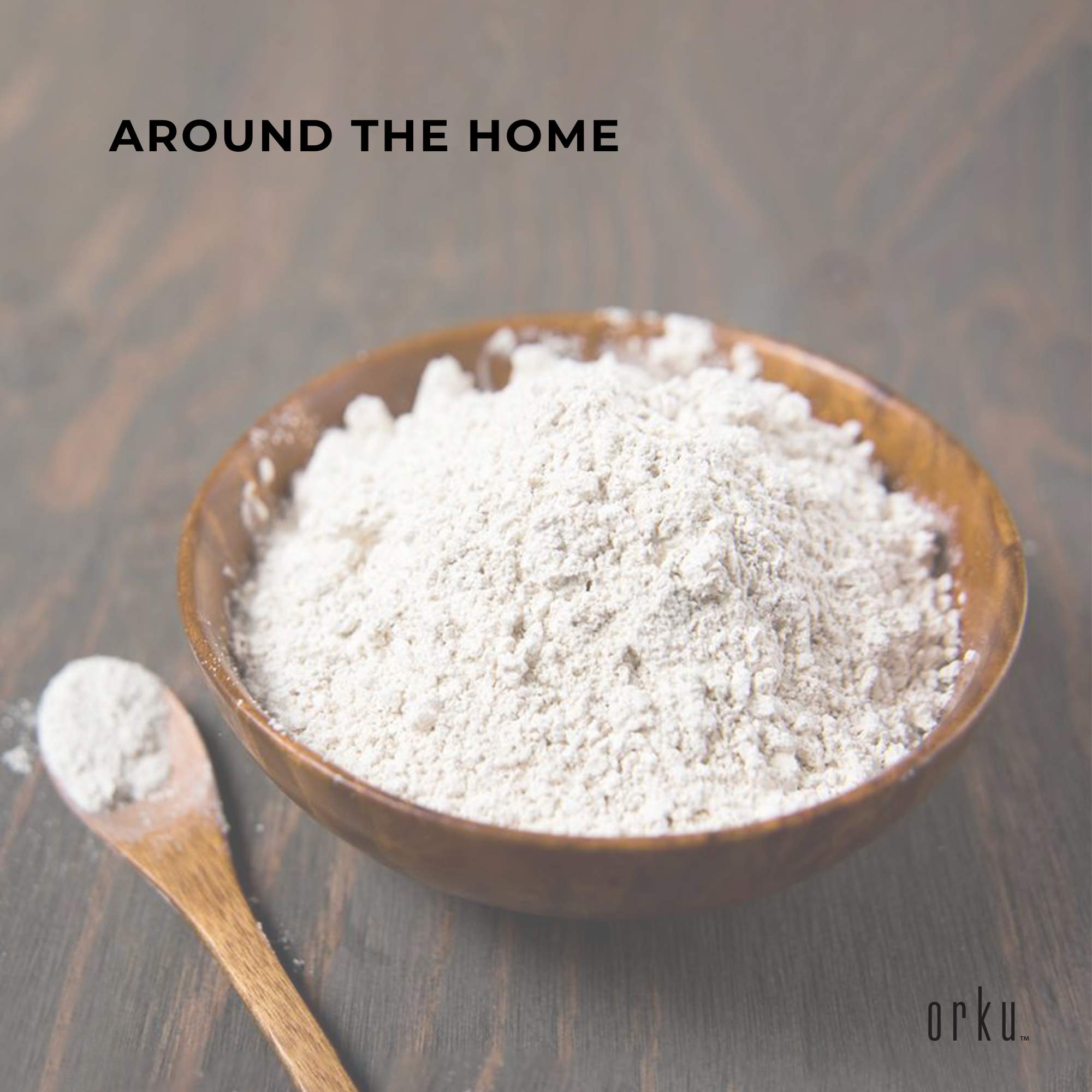 Orku 1Kg Fossil Shell Flour - Livestock Garden Pet Diatomaceous Earth-5