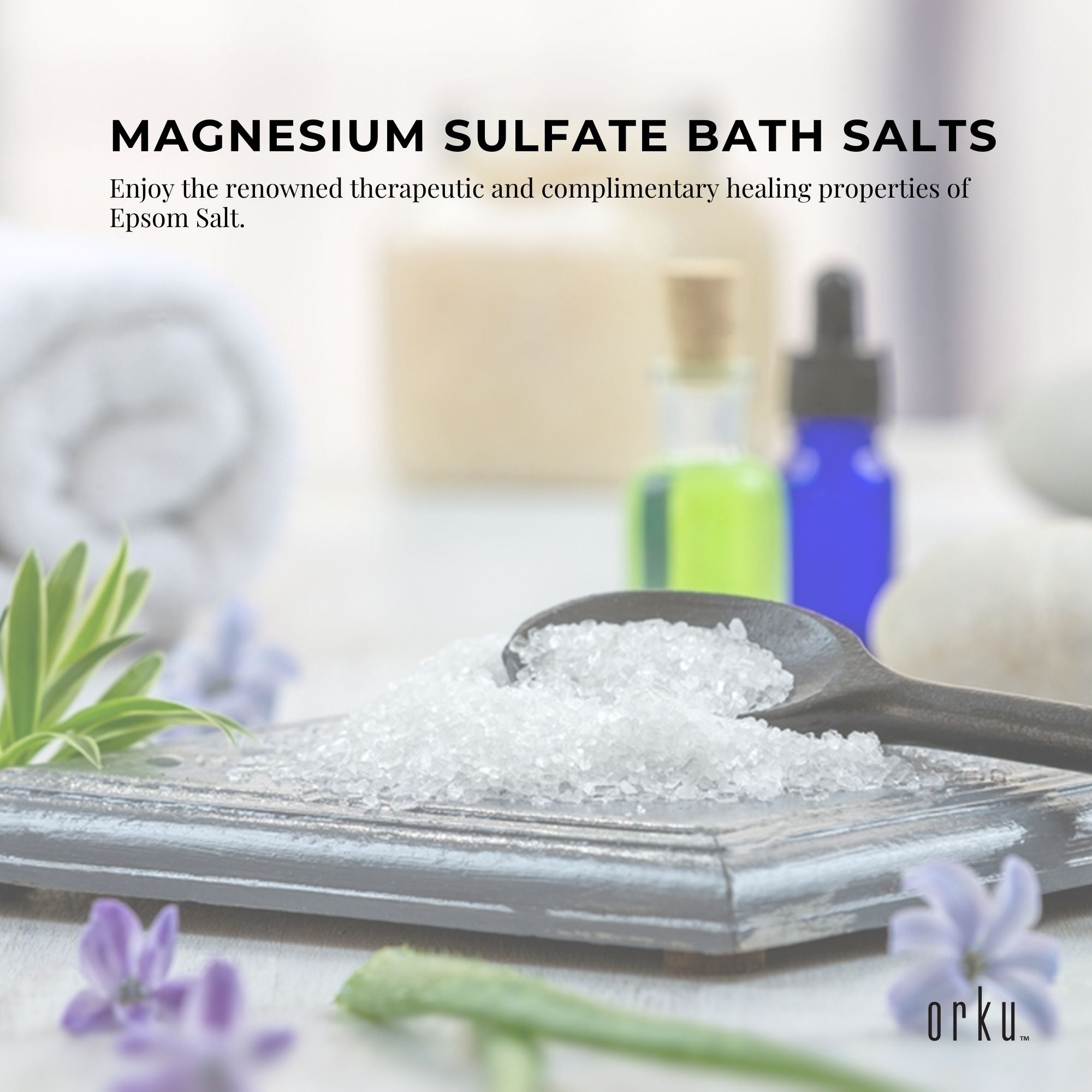 5kg Epsom Salt Tub - Magnesium Sulphate For Bath Skin Body Skin Care-6