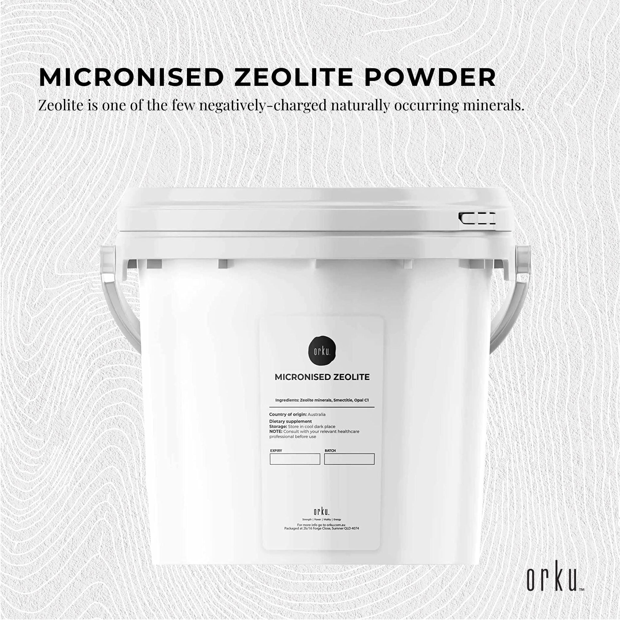 5kg Pure Micronised Zeolite Powder Supplement Tub Micronized Volcamin-2