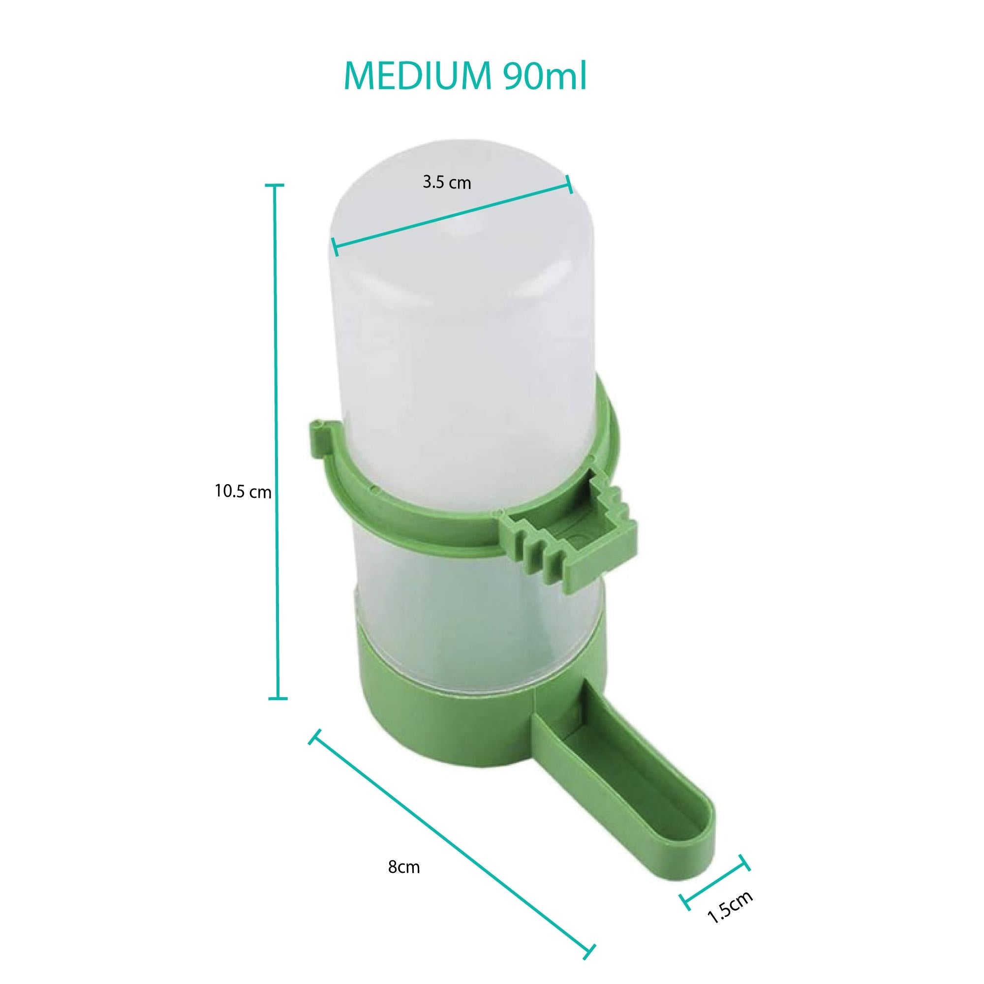 5x Bird Cage Water Dispenser Drinker Automatic Pet Parrot Budgie Cockatiel Aviary-4