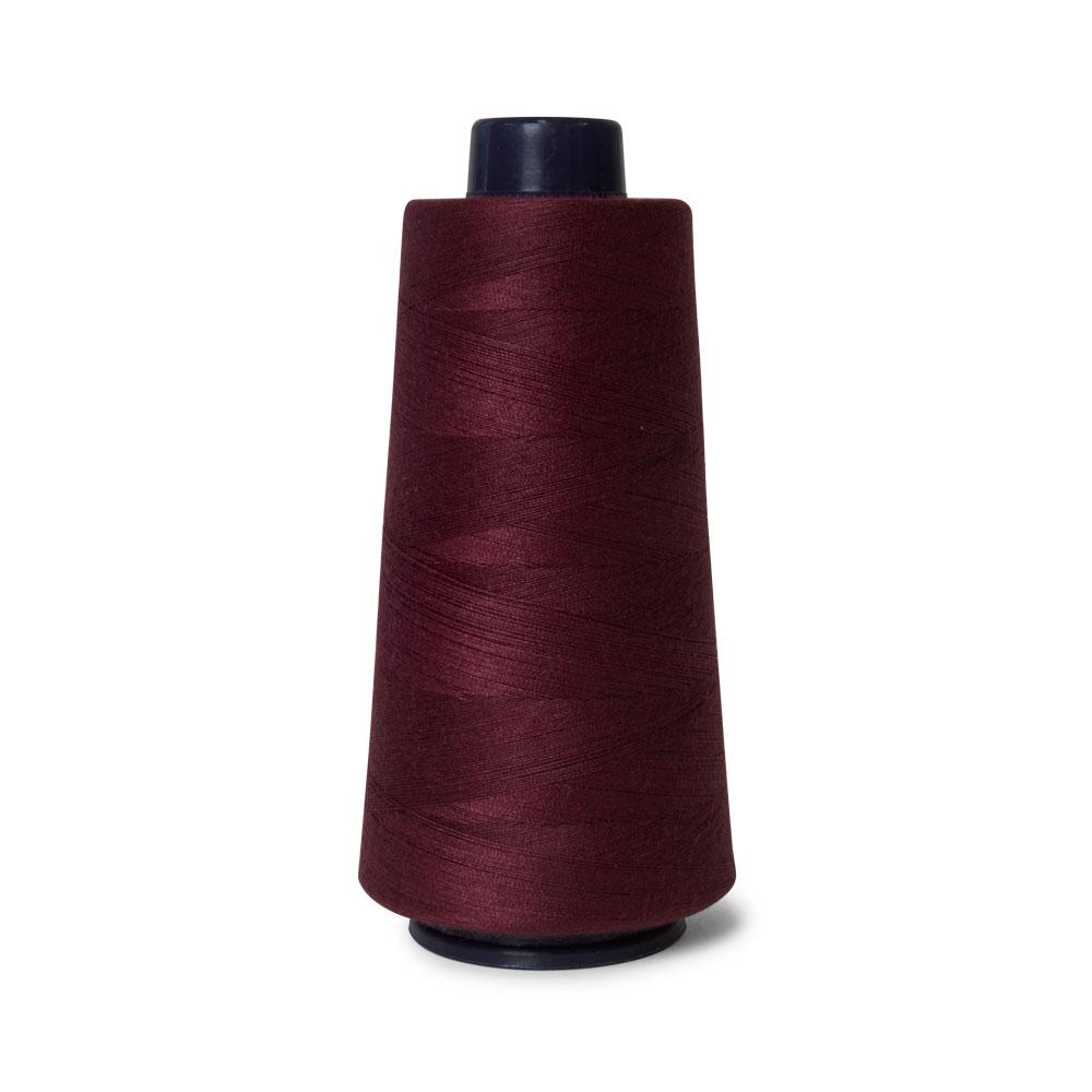 5x Wine Red Sewing Overlocker Thread - 2000m Hemline Polyester Overlocking Spool-1