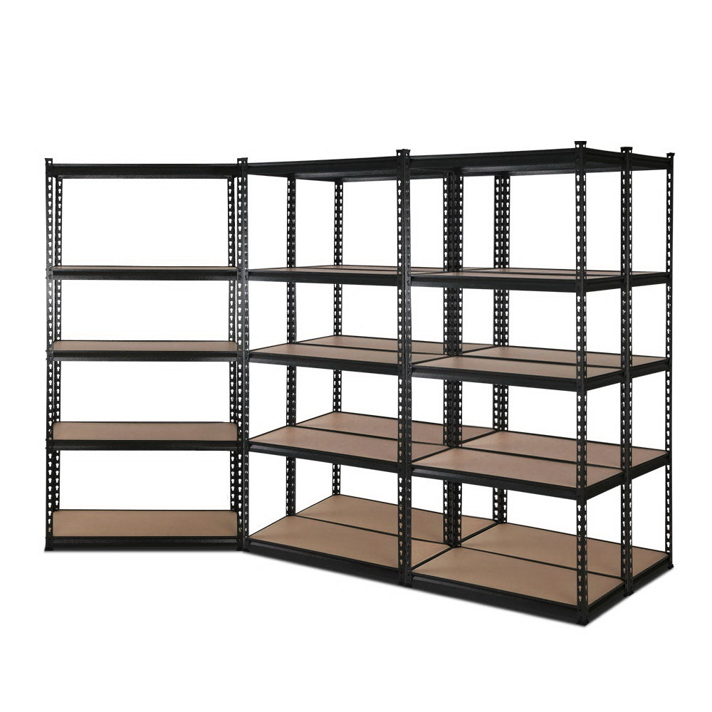 5x1.5M Warehouse Shelving Racking Storage Garage Steel Metal Shelves Rack-0