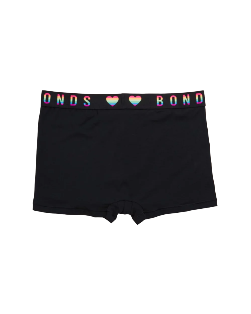 6 x Bonds Mens Guyfront Pride Trunk Underwear Undies Black-1